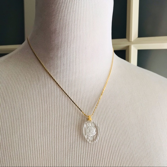 Vintage Laguna Crystal Etched Rose Set - Picture 9 of 13